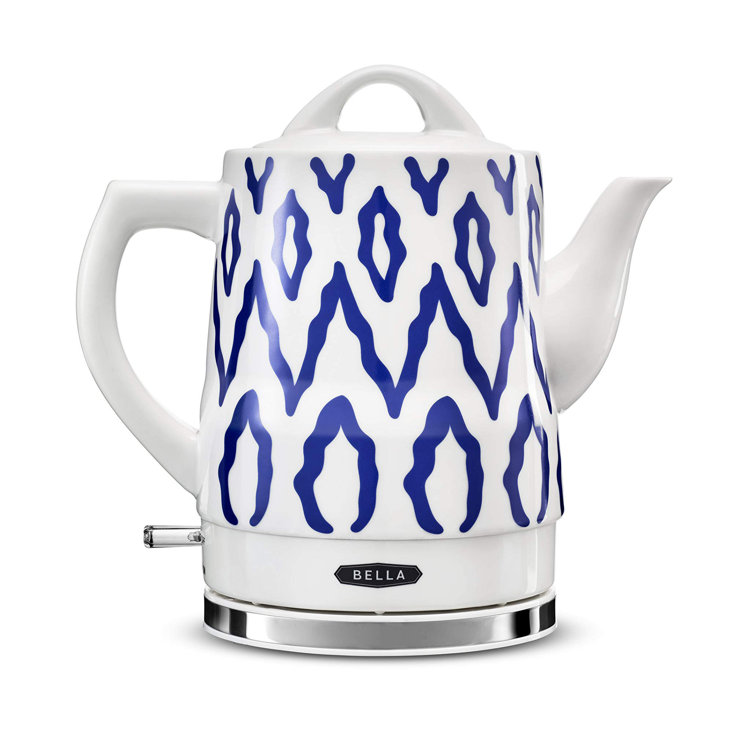 Leaf Flower Pattern Electric Ceramic Teapot With AntiDrying And